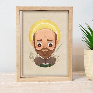 Impresión infantil de San Francisco de Sales (Descarga digital)