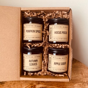 Fall Candle Sampler Pack | Fall Candle | Soy Fall Candle | Fall Scented Candle | Handmade | Dye Free