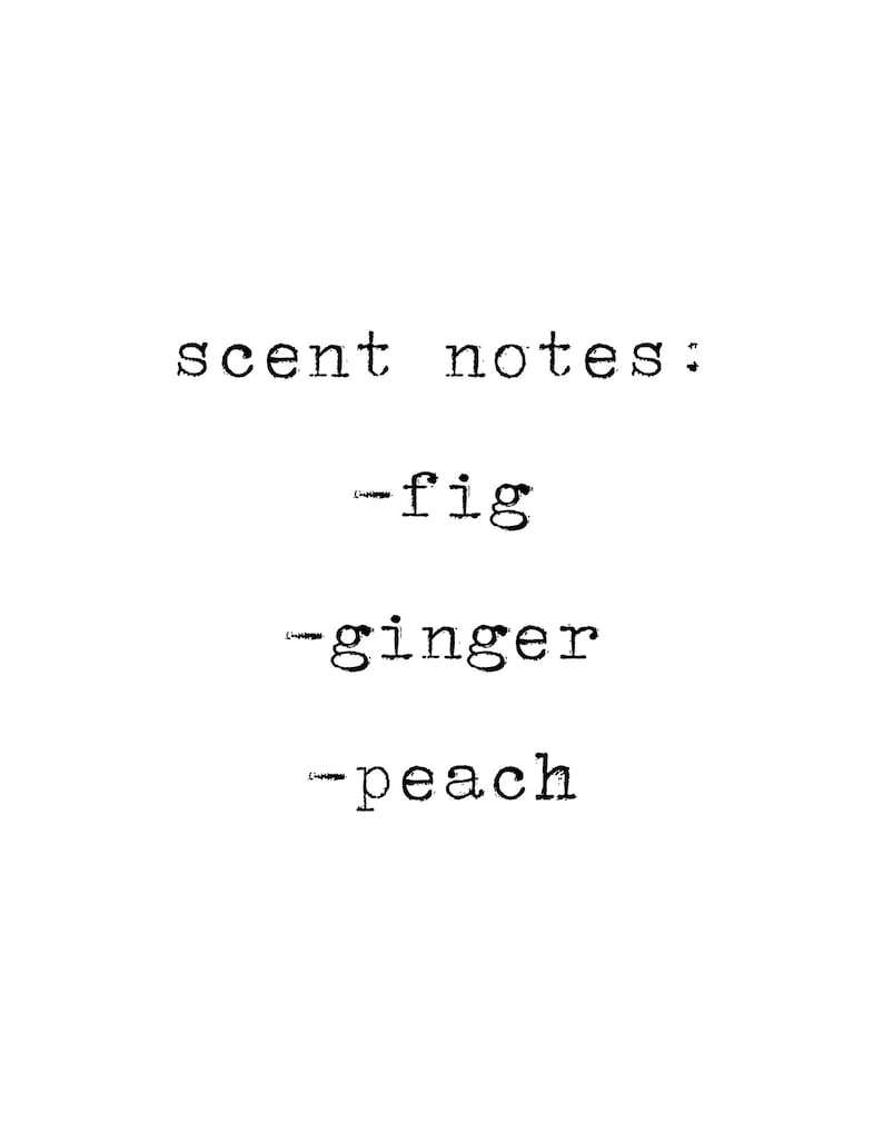 Ginger + Fig Soy Candle | with Peach Scent image 2