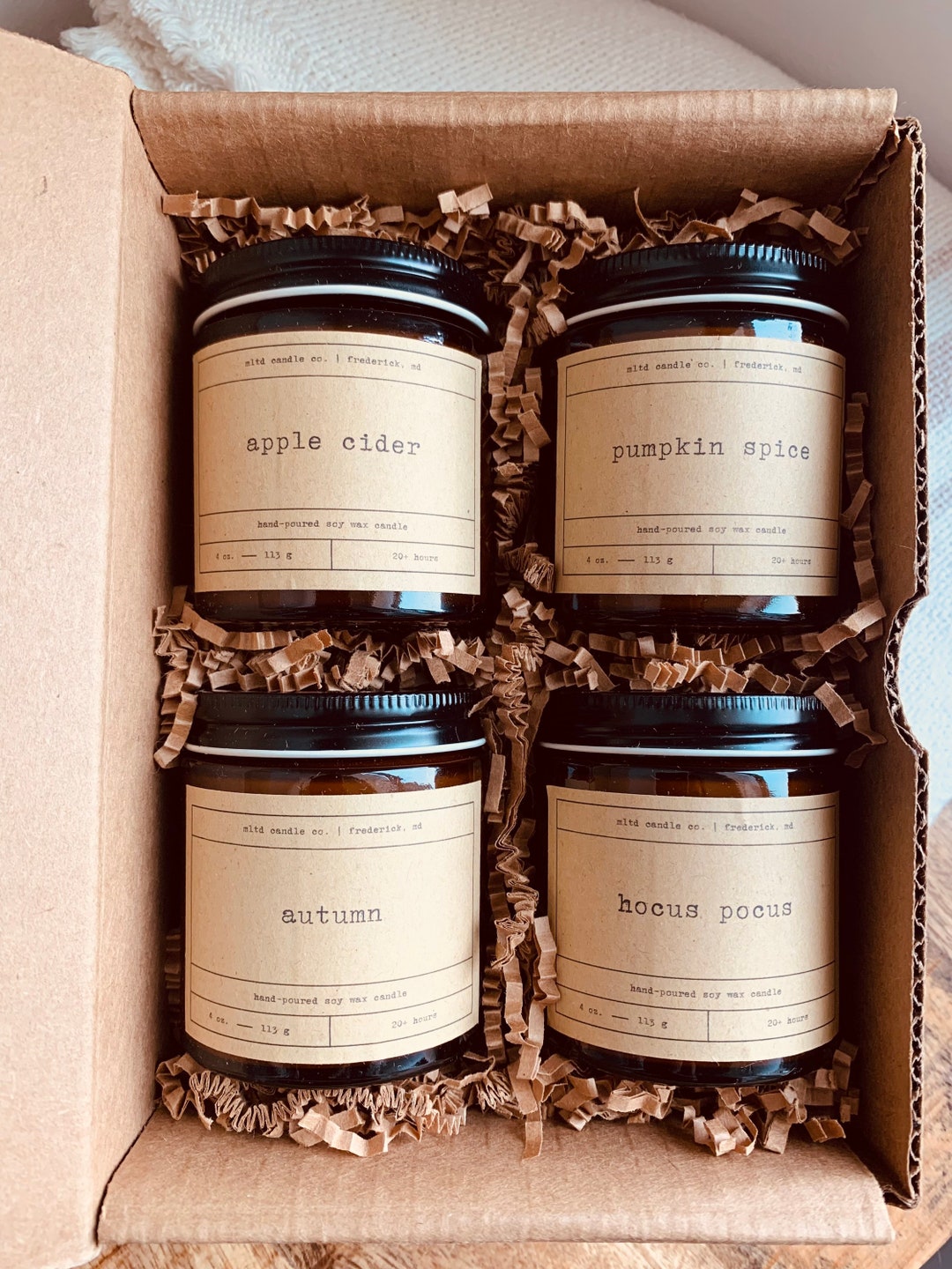 Fall Candle Sampler Pack Fall Candle Soy Fall Candle Fall Scented