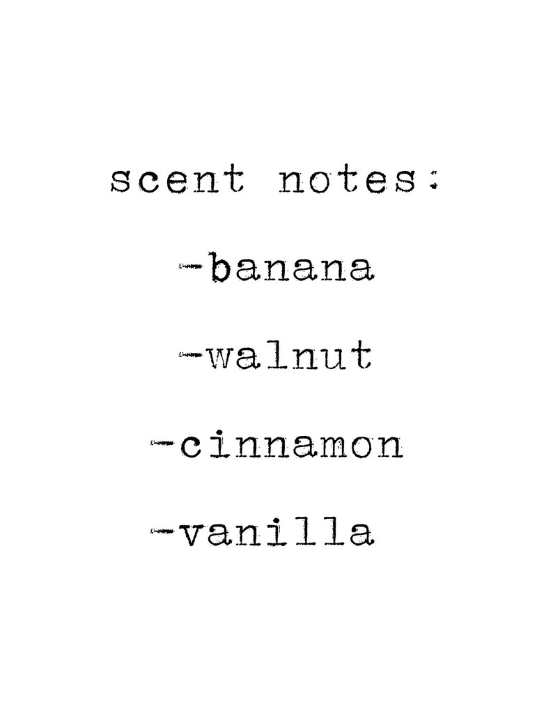 Banana Bread Soy Candle: Banana, Walnut, Cinnamon, Vanilla Scent image 2