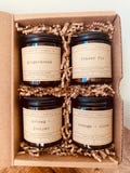 Holiday Candle Sampler Pack | Christmas Scented Soy Candles | Winter Candles | Candle Set Christmas Gift | Handmade | Dye Free | Client Gift