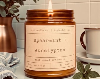 Spearmint + Eucalyptus Soy Candle