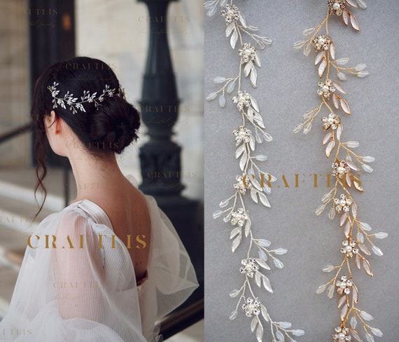 Wedding Hair Accessories Hair Vine Headband Bridal Hair - Etsy Wedding Hair Accessories Hair Vine Headband Bridal Hair - Etsy