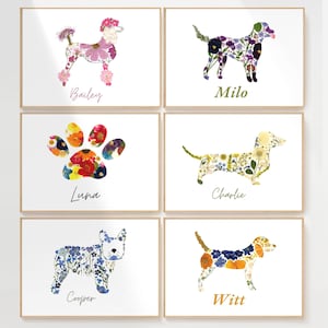 Custom Dog Print, Personalized Dog Gift