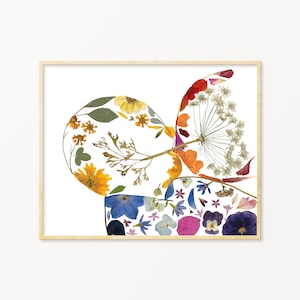 Breastfeeding Art, Breastfeeding Gifts, Doula Gift, Lactation Consultant Gift,  Pressed Flower Art Print, Lactation Room Sign, New Mom Gift