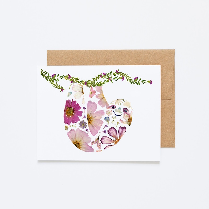 Sloth Card - Etsy
