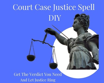 Court Case Justice Spell | DIY Justice Spell | Favorable Verdict Spell | Have The Law On Your Side | DIY Spell Work For Trials Or Court