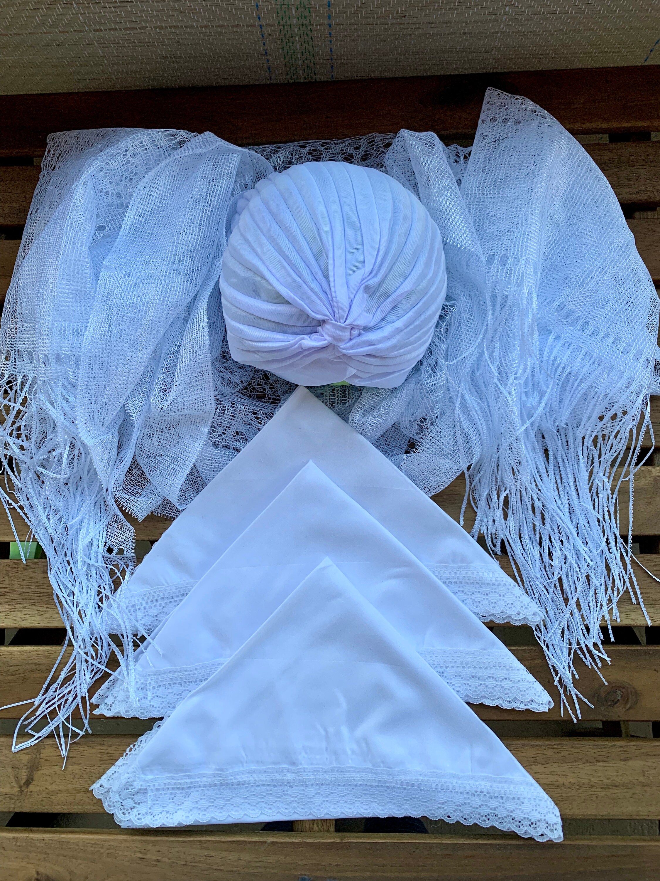Quilla Chal Gorro | Bandana Throw Turban | Iyawo | Iyawboraje | Initi…