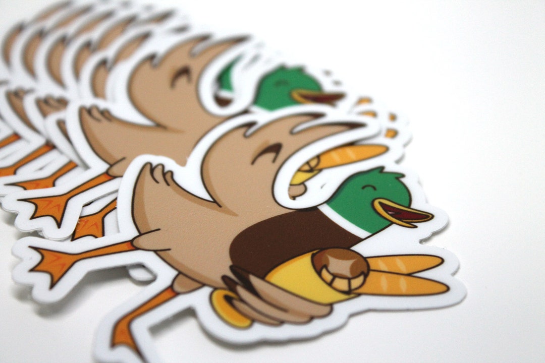 Vinyl Sticker Breadwinner Duck Etsy