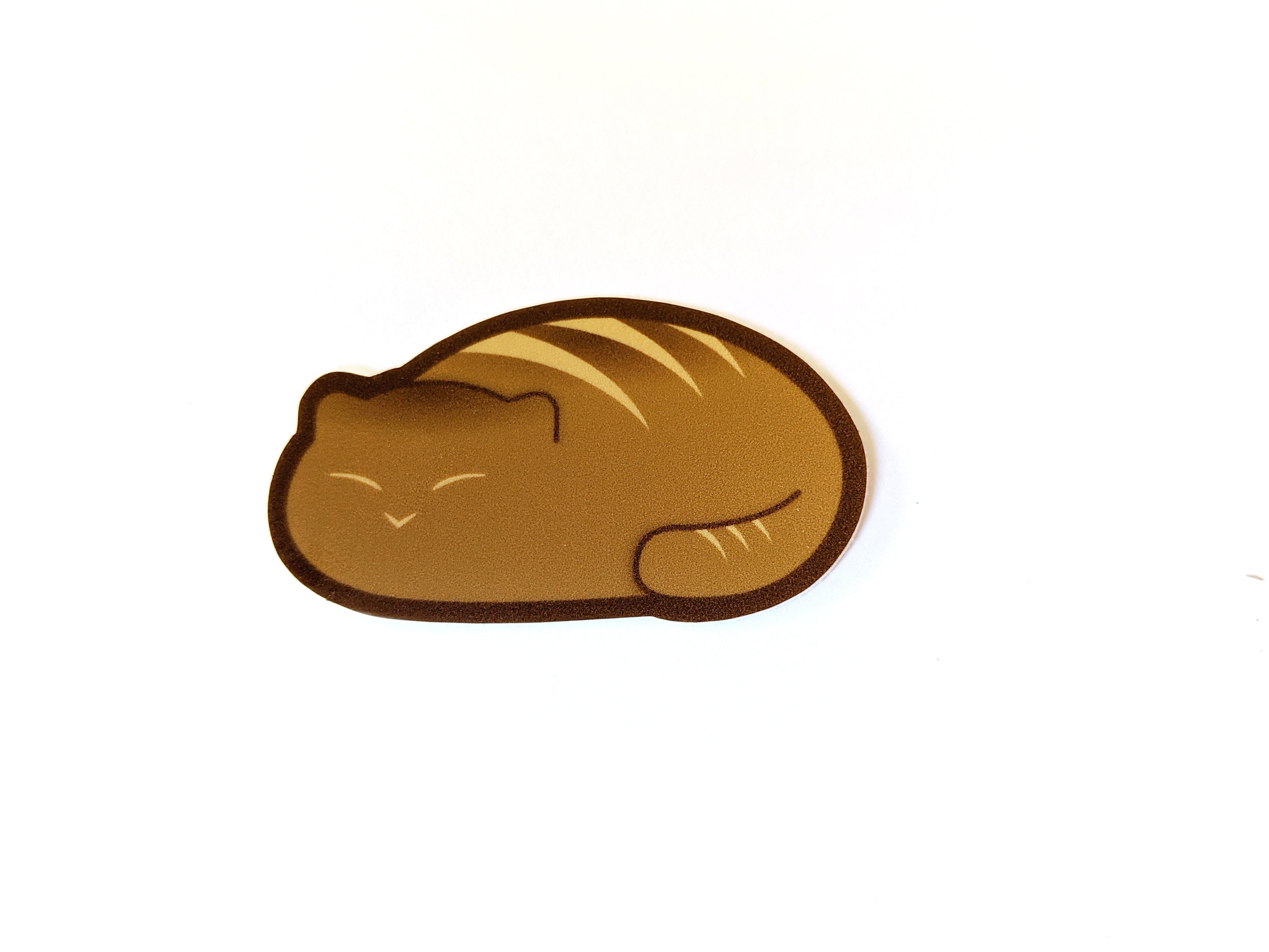 Cat Bread Vinyl Sticker Etsy
