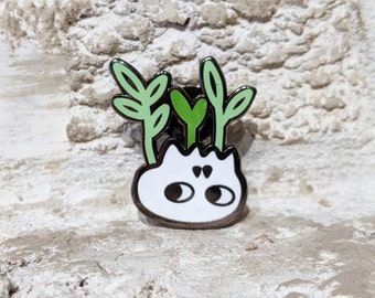 Skull Planter Hard Enamel Pin | 1.25" tall pin