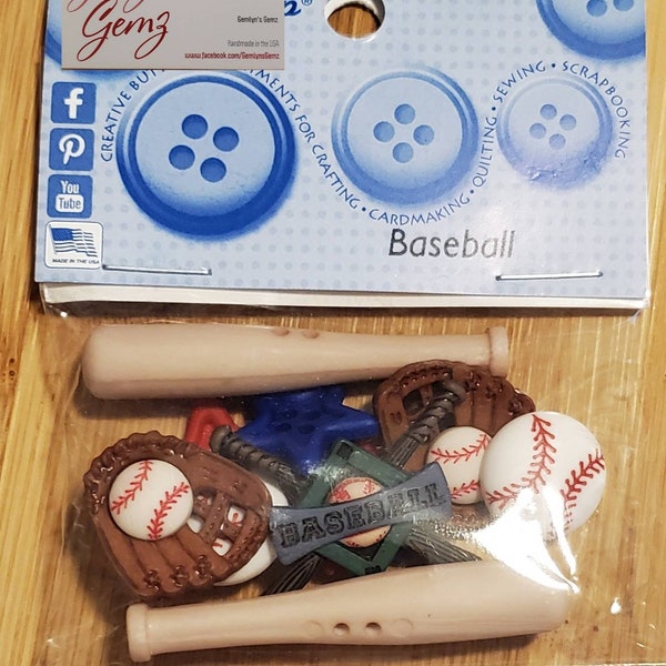 Baseball Button / Embellishments