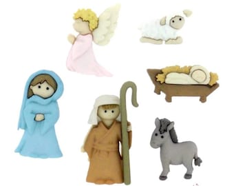 Nativity Button / Embellishments