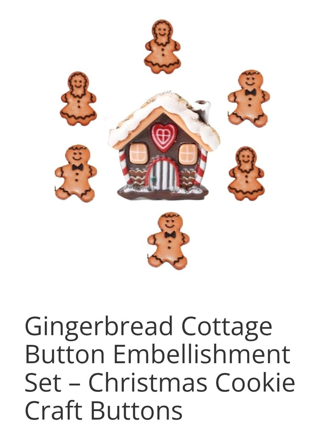 Gingerbread Cottage SB Button / Embellishments - Etsy