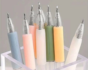 1 stück Jäten und Schneiden Stift Cutter Handwerk Werkzeug Push-Typ Stift Messer Kunst Papier Schneiden Carving Werkzeuge Für Scrapbooking Schablone