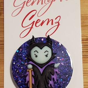 Maleficent Badge Reel/Holder or Stethescope Tag
