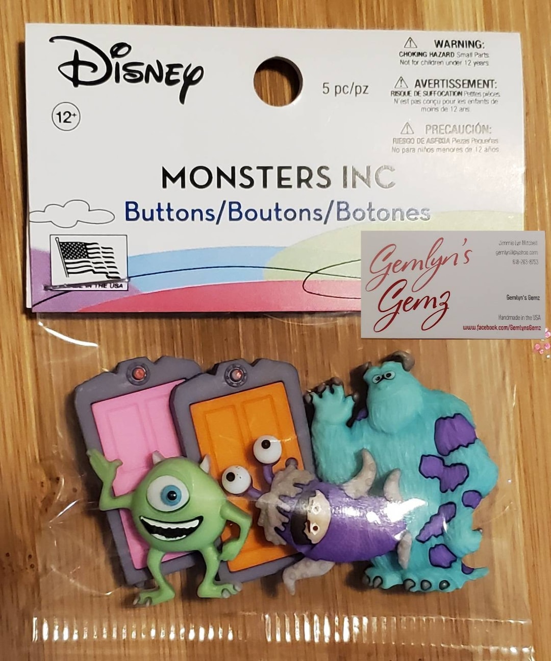 Monster Button Designs Monsters Inc Button / Embellishments - Etsy