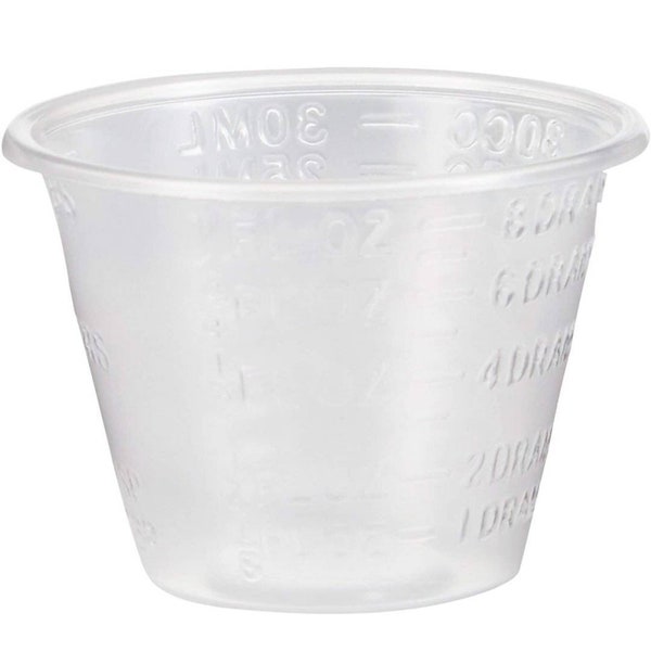 Medi-Pak Medicine Cups With Lip 1 oz Clear Graduated Non-Sterile Polypropylene single use Epoxy measuring cup