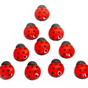 Ladybugs Button / Embellishment