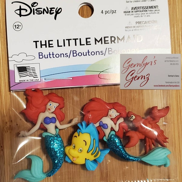 Little Mermaid Button / Embellishments