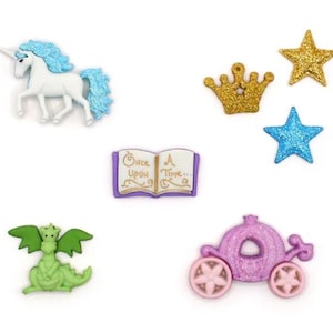 Happily Ever After Princess Button / Embellishment