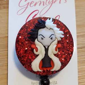 Cruella Badge Reel/Holder or Stethescope Tag