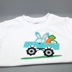 Boy Easter Shirt/ Boy Monster Truck Shirt/ Easter Bunny Truck Shirt ...