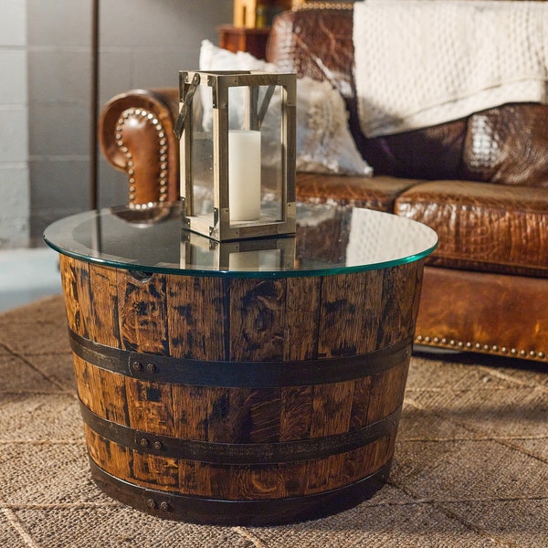 Barrel Coffee Table Etsy