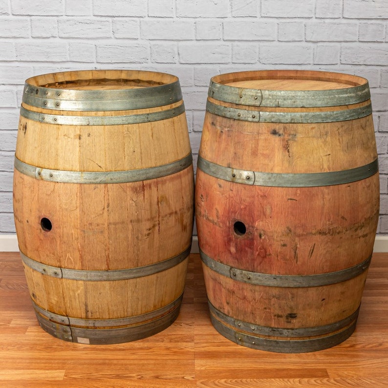 Used Wine Barrels Napa Valley Wine Barrel Decor Decorative Etsy
