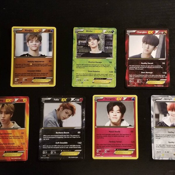 Stray Kids Pokémon Cards