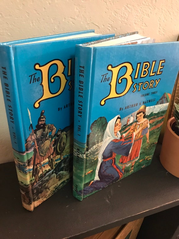 The Bible Story Volumes 3 4 By Arthur S Maxwell Childrens Vintage - 