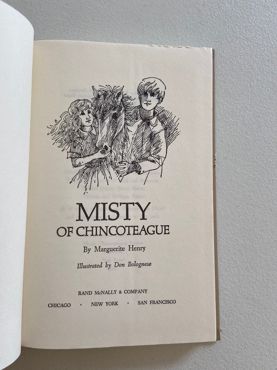 Misty of Chincoteague Book by Marguerite Henry Classic | Etsy