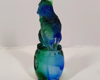 Tittot Liuli Art Glass Cat and Mouse Sculpture – Affection Like Heaven – Signed & Boxed