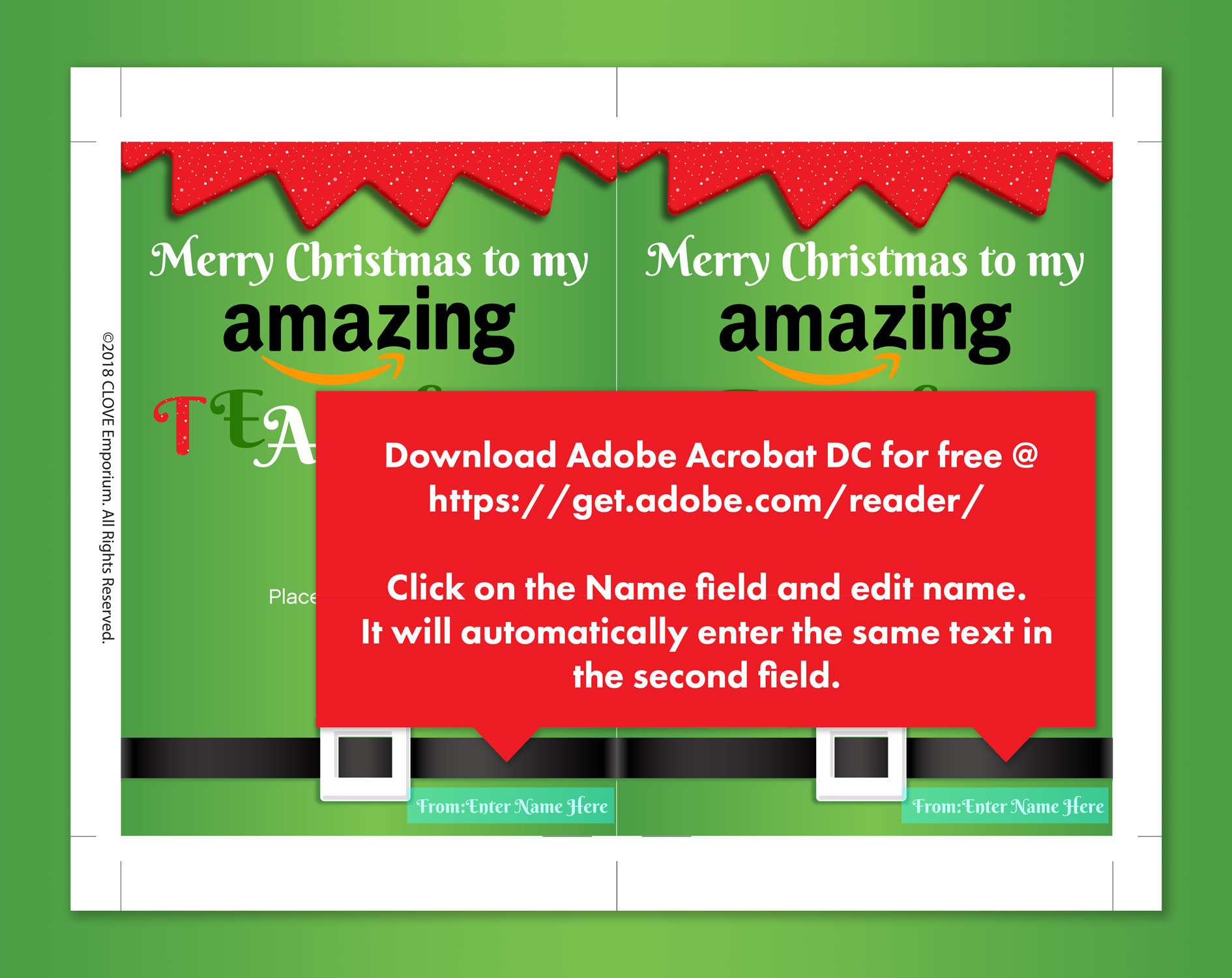 Teacher Gift Card Holder Amazon Gift Card Holder INSTANT Etsy