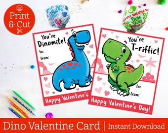 Dinosaur Valentine, INSTANT EDITABLE DOWNLOAD, Kids Dinosaur Valentines, Dino Valentine, Classroom Exchange Cards, Valentines Card, Dinosaur