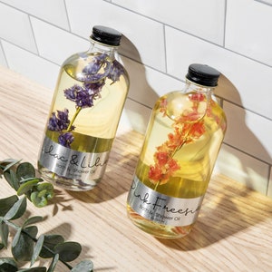 Shower and Bath Oil - Shower Oil - Bath Oil - Body Oil - Moisturizing Oil - Pink Freesia - Bath Gifts - Spa Gifts - Mother&#39;s Day Gifts