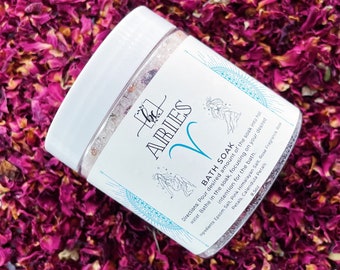 Aries Bath Salt - Aries Gift Ideas - Aries Gifts - Zodiac Gift Ideas - Zodiac Gifts - Zodiac Sign - Horoscope Sign - Astrology Gifts