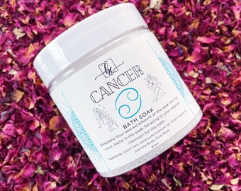 Cancer Bath Salt - Cancer Gift Ideas - Cancer Gifts - Zodiac Gift Ideas - Zodiac Gifts - Zodiac Sign - Horoscope Sign - Astrology Gifts