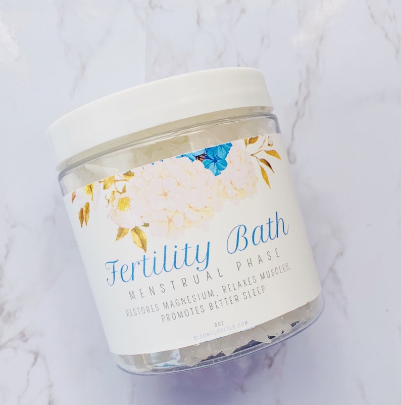 Menstrual Cycle Bath Soak Fertility Bath Menstrual Phase Etsy