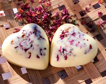 Botanical Lotion Bar - Valentine's Day Gifts - Self-Care Gifts - Vanilla Lotion - Milk and Honey Lotion - Rose Lotion - Natural Lotion Bar