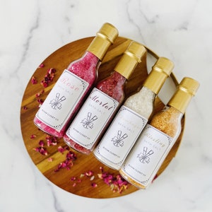 Wine Scented Bath Salts - Wine Lovers Gifts - Mother's Day Gifts - Red Wine Gifts - White Wine Gifts - Champagne Gifts - Bridal Shower Favor