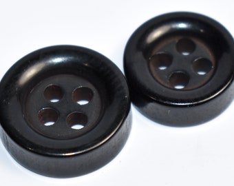 Black /& White Marble Effect Buttons 26mm x 7 Pieces