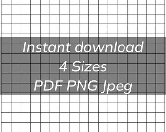 Printable Graph Paper Bundle with Name Assignment and Date 2, 3, 4, 5 Squares Per Inch PDF PNG Jpeg Download Math, Kids & Bullet Journal