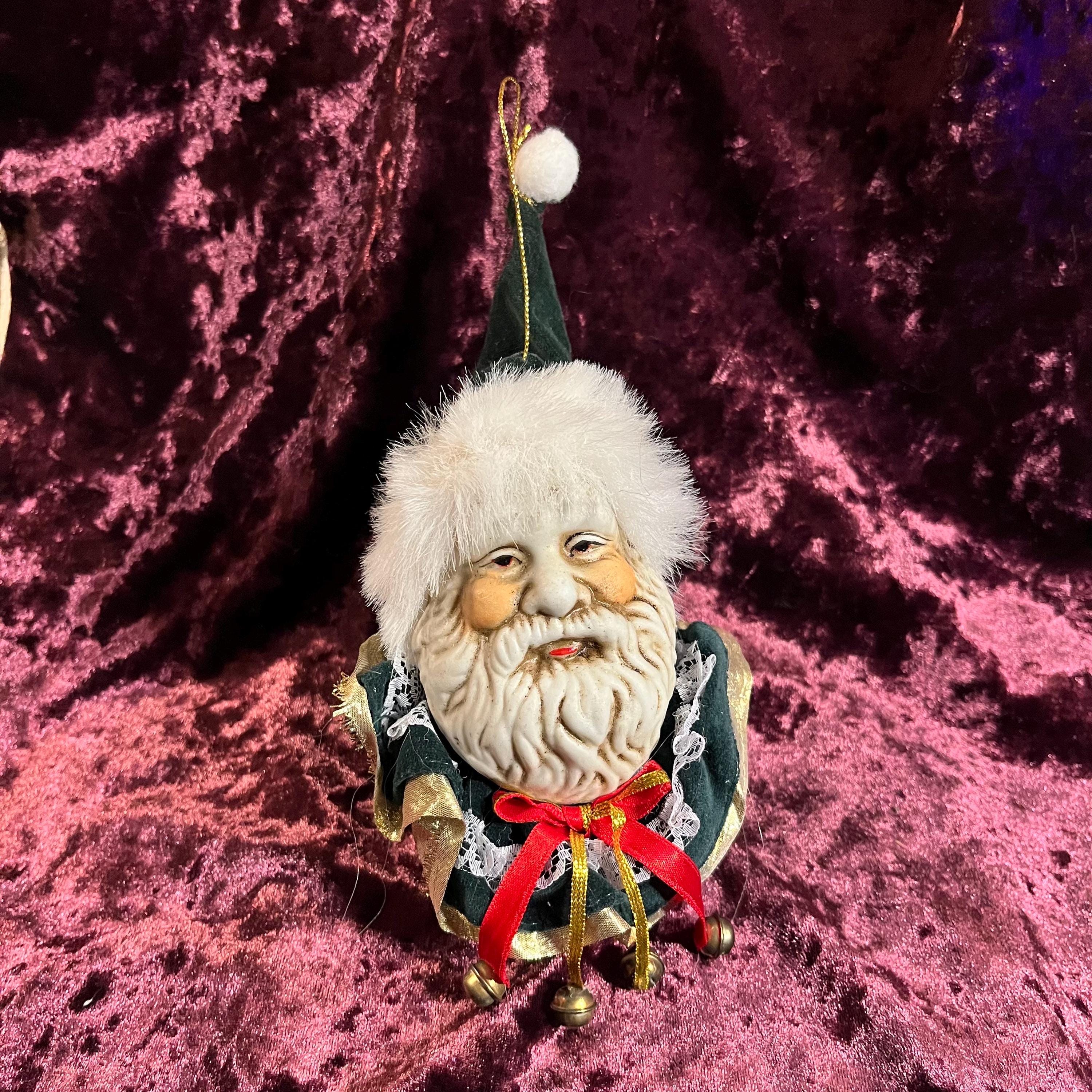 Porcelain Santa Head - Etsy