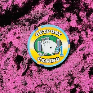 Vintage Outpost Casino One Dollar Poker Chip