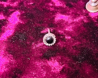 Vintage Silver and Black Tie Tack or Pin