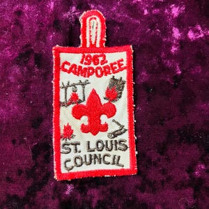 BSA 1962 Camporee Patch St. Louis Area Council Used