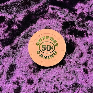Vintage Outpost Casino 50 Cent Poker Chip
