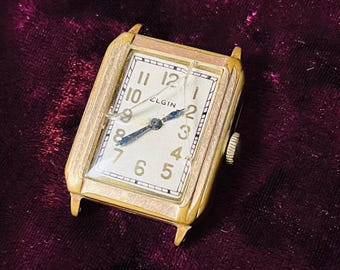 Antique 1920s Elgin Wrist Watch Still Ticking Unserviced